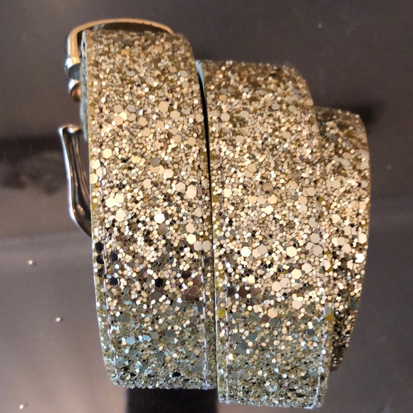A. Brod Accessories - Gold glittery belt